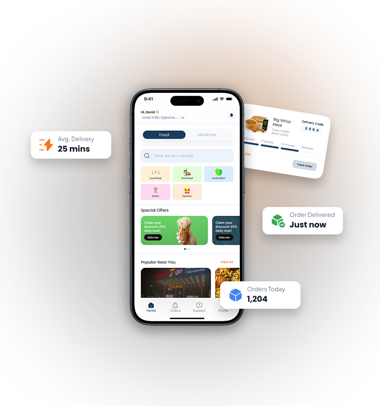 MedxGo Mobile App Interface